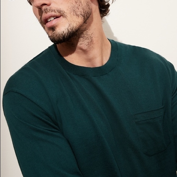 Banana Republic Other - BANANA REPUBLIC Core Temp Sweater Crew Neck Teal NWT Size Large Tall